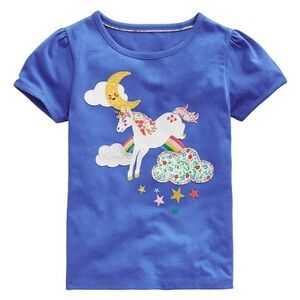 Biden Kids Blue Unicorn Kids T-Shirt